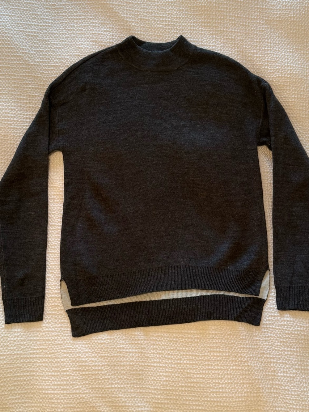 CALIA Carrie Underwood | Charcoal Crew Sweater | Sized = M